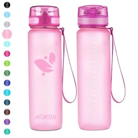 Aorin Sports Water Bottle - 350Ml500Ml750Ml1L,Tritan Gym Bottle Bpa-Free & Drinking Bottles, Leakproof,One Click Flip Lidkids,Adults,Gym,Outdoor Sport