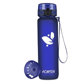 Aorin Sports Water Bottle - 1000Ml-Tritan Gym Bottle Bpa-Free & Drinking Bottles, Leakproof,One Click Flip Lidkids,Adults,Gym,Outdoor Sport