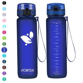 Aorin Sports Water Bottle - 500Ml-Tritan Gym Bottle Bpa-Free & Drinking Bottles, Leakproof,One Click Flip Lidkids,Adults,Gym,Outdoor Sport