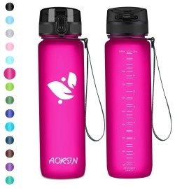 Aorin Sports Water Bottle - 350Ml500Ml750Ml1L,Tritan Gym Bottle Bpa-Free & Drinking Bottles, Leakproof,One Click Flip Lidkids,Adults,Gym,Outdoor Sport