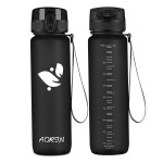 Aorin Sports Water Bottle - 350Ml500Ml7501L,Tritan Gym Bottle Bpa-Free& Drinking Bottles, Leakproof,One Click Flip Lidkids,Adults,Gym,Outdoor Sport (350Ml-12Oz, Blueberry)