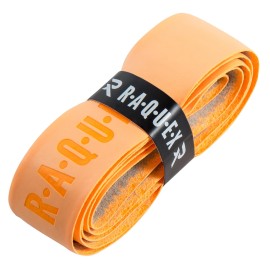 Raquex Replacement Pu Racquet Grip For Tennis, Squash And Badminton, Self-Adhesive Racquet Grip Tape, Available In A Range Of 13 Colours (Orange, 1 Grip)
