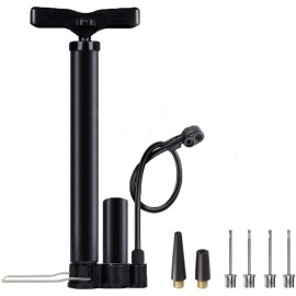 Szshimao Bike Pump, 160 Psi High Pressure Bicycle Floor Pump, Air Pump With Presta And Schrader Valve For All Bikes And Sports Balls