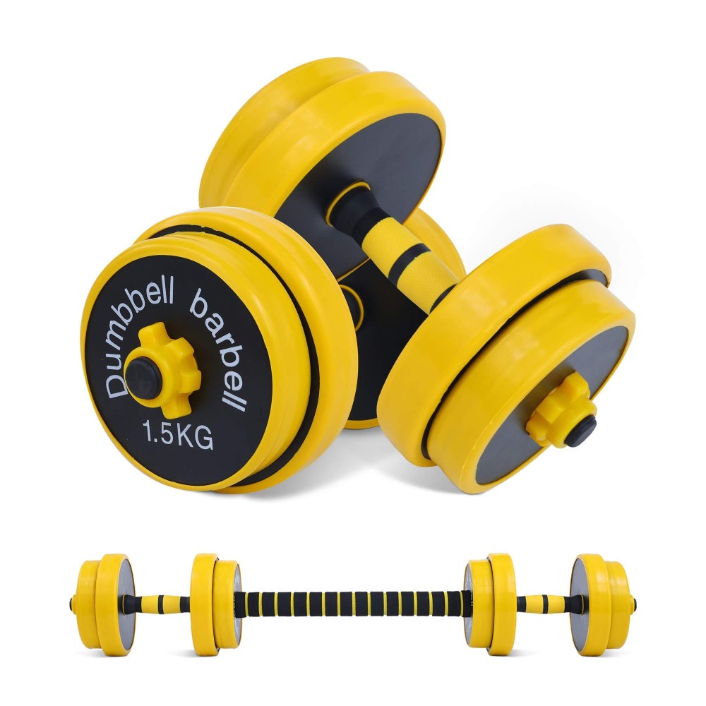Nice C Dumbbell Set, Weights Adjustable Barbell Pair, Home Weights 2-In-1 Set, 22-33-44-55-66-88 Non-Slip, All-Purpose, Gym (Barbell 33Lb Or 16 Lb Dumbbell Set)