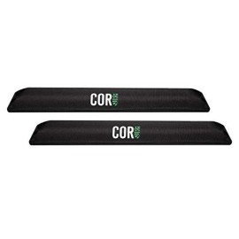 Aero Car Roof Rack Pads For Surfboard Kayak Sup Snowboard [Pair] 28 & 19 - For Large Aero Bars (19 Inch Black Small)