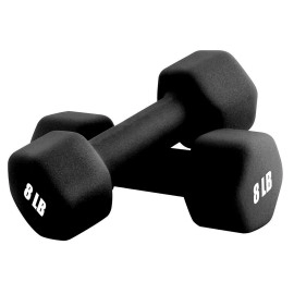 Portzon Weights Dumbbells 10 Colors Options Compatible With Set Of 2 Neoprene Dumbbells Set,1-15 Lb, Anti-Slip, Anti-Roll, Hex Shape