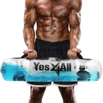 Yes4All Large Aqua Bags For Workout 49Lbs - Ultimate Core Water Weights Aqua Bag - Portable Stability Fitness - Perfect Agility, Durability For Indoors And Outdoors - Clear Color