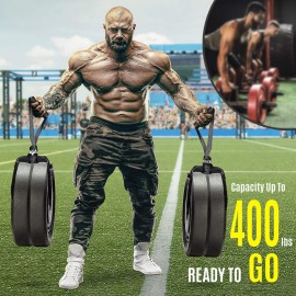 Yes4All Weightlifting Handle Straps Excercise Straps Farmers Walk Straps, Suspension Workout Strap, Support up to 400lbs - Pair