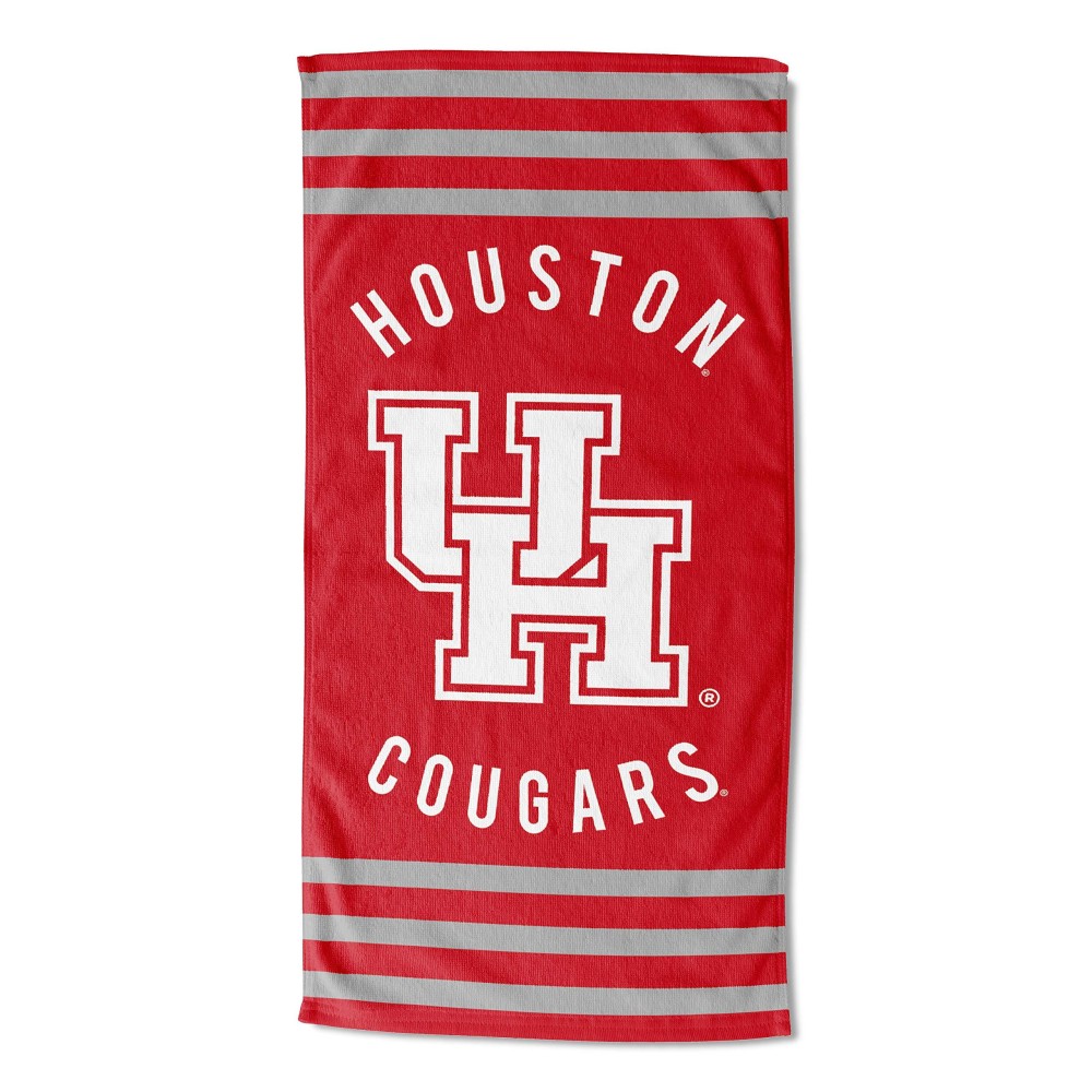 Northwest Ncaa Houston Cougars Unisex-Adult Beach Towel 30 X 60 Stripes