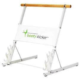 Booty Kicker - Home Fitness Exercise Barre, Folds Flat, Portable, Storable, Strong Angular Design For Pushing, Pulling, Balance Ballet Exercises, Perfect For Barre Workouts