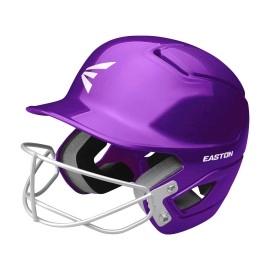 EASTON ALPHA Softball Batting Helmet w/ Softball Mask, Medium/Large, Purple