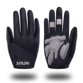 Simari Workout Weight Lifting Gym Gloves Full Finger With Wrist Wrap Support For Men Women, Full Palm Protection, For Lifting, Weightlifting, Training, Fitness, Hanging, Pull Ups