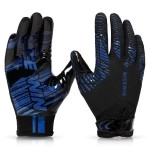 Nicewin Football Gloves Adult Football Receiver Gloves For Men And Women Blue1-Xlarge-Adult