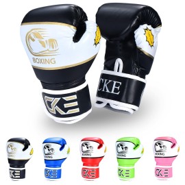 Cke Kids Boxing Gloves For Kids Boys Girls Junior Youth Toddlers Age 5-12 Years Training Boxing Gloves For Punching Bag Kickboxing Muay Thai
