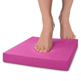 Yes4All Foam Exercise Pad/Balance Pads for Physical Therapy and Balance Exercises, Suitable for Home, Work, Rehabilitation (Pink - Large)