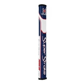 Superstroke Traxion Flatso Golf Putter Grip, Red/White/Blue (Flatso 3.0) Advanced Surface Texture That Improves Feedback And Tack Minimize Grip Pressure With A Unique Parallel Design Tech-Port
