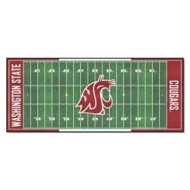 Fanmats 24471 Washington State Cougars Field Runner Rug - 30In. X 72In.