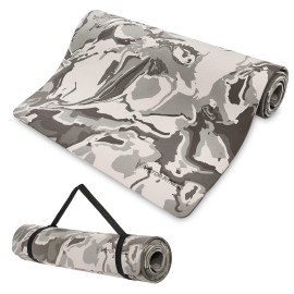 Victor Fitness Gray Camouflage Eco Friendly Yoga Mat Made From A Premium Tpe Material That Provides Non-Slip Texture Perfect For Indoor And Outdoor Workouts. Great For Hot Yoga Pilates And Bikram - Victor Fitness Vygc2