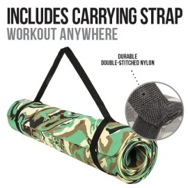 Victor Fitness Gray Camouflage Eco Friendly Yoga Mat Made From A Premium Tpe Material That Provides Non-Slip Texture Perfect For Indoor And Outdoor Workouts. Great For Hot Yoga Pilates And Bikram - Victor Fitness Vygc2