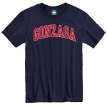 Ivysport Gonzaga University Bulldogs Short Sleeve Adult Unisex T-Shirt, Classic, Navy, Large