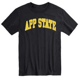 Barnesmith Appalachian State Asu Mountaineers Short Sleeve Adult Unisex T-Shirt, Classic, Black, Xx-Large