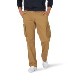 Lee Mens Wyoming Relaxed Fit Cargo Pant, Bourbon, 33W X 34L