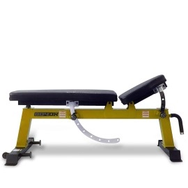 CAP Barbell Deluxe Utility Weight Bench, Yellow (FM-CS804DX-YL)