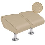 Icover Boat Folding Seat Cover-2 Pack 600 Denier Canvas Waterproof Heavy-Duty Weather Resistant Material Trailerable Fishing Chair Cover