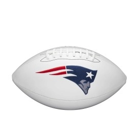Wilson Nfl Live Team Autograph Football-New England, New England Patriots