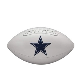 Wilson Nfl Live Signature Autograph Football - Official Size, Dallas Cowboys