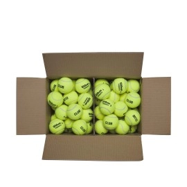 Wilson Tennis Balls Triniti, 72 Balls, Cardboard 100% Recyclable, Yellow, Wr8201501