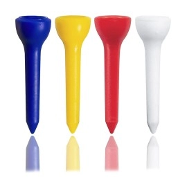 Zivisk Short Golf Tees Plastic 14 Inch 100 Count Iron Tees Golf - Mixed Color 35Mm
