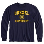 Ivysport Drexel University Dragons Long Sleeve Adult Unisex T-Shirt, Heritage, Navy, Xx-Large