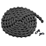 Zonkie Single-Speed Bicycle Chain 1/2 X 1/8 Inch 116 Links (Black, 1/2
