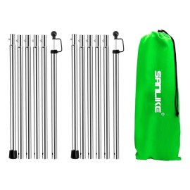 Tarp Poles Adjustable Heavy Duty 90 In Camping Tent Poles For Tarp Portable Telescoping Tent Poles For Awnings Canopy Rain Fly Shelter Set Of 2