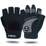 Atercel Weight Lifting Gloves Full Palm Protection, Workout Gloves For Gym, Cycling, Exercise, Breathable, Super Lightweight For Men And Women(Black, Large)