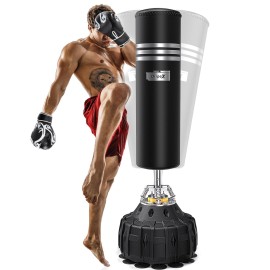 Dripex Freestanding Punching Bag- Heavy Boxing Bag With Stand For Adult Youth - Men Standingboxing Bags For Home Gym