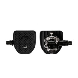 Pp Pedal Plate Spdx Adapter Compatible With Shimano Spd And Look X-Track Clipless Mtb Pedals Converts Clipless Into Flat Pedals No Cleats Needed Adding Grip And Comfort