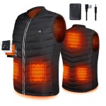 Srivb Heated Vest, Usb Charging Lightweight Heating Vest For Men Women Washable Body Warmer With Battery Pack Included For Outdoor Hunting Hiking Camping Motorcycle Skiing (Small)