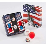 Volvik Vivid Usa Red White & Blue 6-Ball Gift Set Redbluewhite (818615025529)