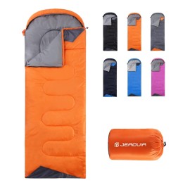 Sleeping Bags For Adults Women Backpacking Lightweight Waterproof- Summer Weather Sleeping Bag For Girls Warm Camping Hiking Outdoor Travel Hunting With Compression Bag(Orange)