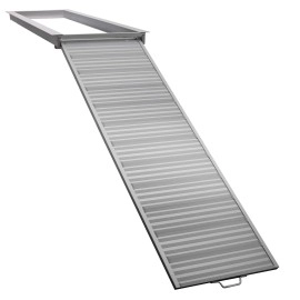 Recpro Pontoon Boat Aluminum Loading Ramp For Shore And Dock Boarding 600Lb Capacity Non-Slip Surface