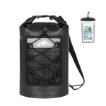 Heeta Waterproof Dry Bag For Women Men(Upgraded Version), 5L/ 10L/ 20L/ 30L Roll Top Lightweight Dry Storage Bag Backpack With Phone Case, Black 30L