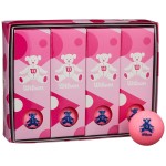 Wilson Bear4 Golf Balls Dozen Pink