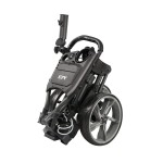 Kvv 3 Wheel Foldable/Collapsible Golf Push Cart Ultra Lightweight Smallest Folding Size, New-Version Scorecard Holder Umbrella Holder Included