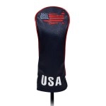 Usa Golf Head Covers For Driver & Fairway Woods - Premium Leather Headcovers, Designed To Fit All Woods And Drivers (Navy - Fairway)