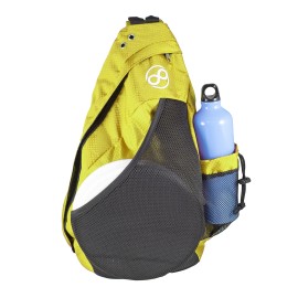 Infinite Discs Slinger Disc Golf Backpack For Quick Disc Storage, 6-12 Discs In Your Bag (Yellow)