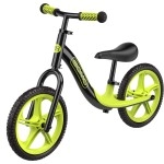 Gomo Balance Bike - Toddler Training Bike For 18 Months, 2, 3, 4 And 5 Year Old Kids - Ultra Cool Colors Push Bikes For Toddlersno Pedal Scooter Bicycle With Footrest (Green)