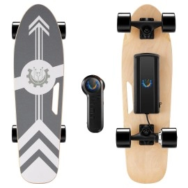 Caroma 350W Electric Skateboards For Adults Teens, 275 7 Layers Maple Electric Longboard With Remote, 124 Mph Top Speed, 8 Miles Max Range, 220Lbs Max Load E Skateboard