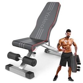 Yoleo Commercial Weight Bench, 660Lbs Adjustablefoldable Strength Training Bench, Utility Inclinedecline Bench For Full Body Workout With Fast Folding